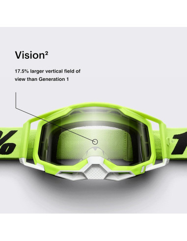 Gafas 100% Accuri 2 para Motocross y Ciclismo - Azul Espejo
