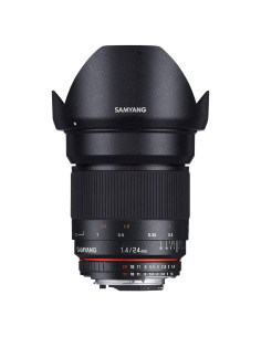 Lente Samyang 24mm F1.4 Manual para Sony A - Gran Angular