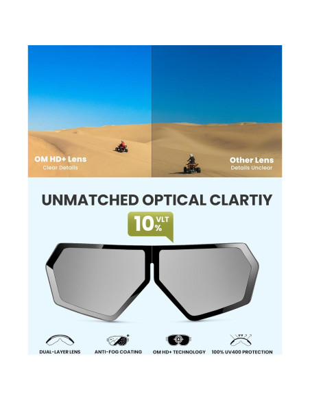 Gafas de Moto OutdoorMaster Seagull Plegables UV400 para Adultos Gafas de Moto OutdoorMaster Seagull Plegables UV400 para Adultos