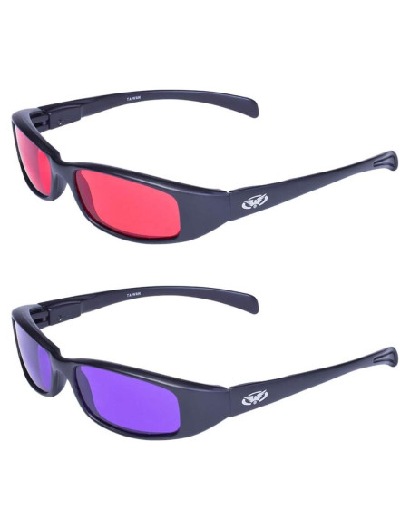 Gafas de Sol Deportivas Global Vision Attitude 2 Pares UV400 Gafas de Sol Deportivas Global Vision Attitude 2 Pares UV400