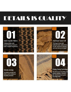 Gafas de Motocicleta Vintage Peicees con Shemagh Algodón 2