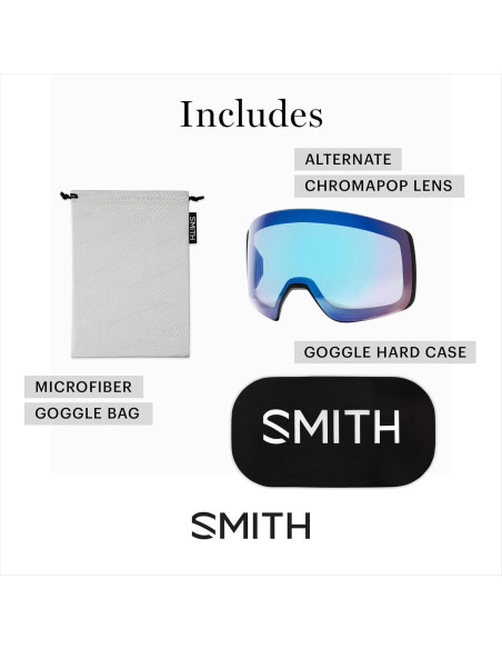 Gafas de Esquí Smith 4D MAG ChromaPop Negro Rojo Espejo Gafas de Esquí Smith 4D MAG ChromaPop Negro Rojo Espejo
