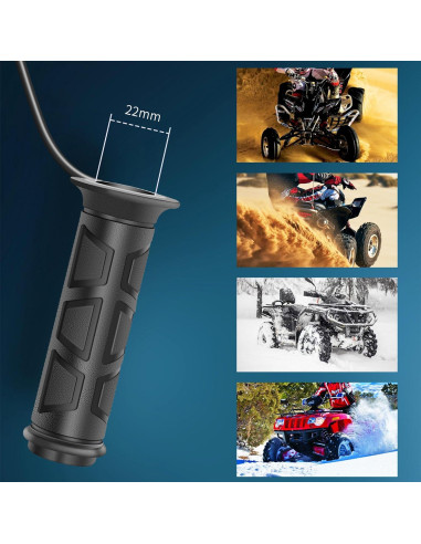 Agarraderas Calentadas OXWIND 7/8'' para ATV con Calentador de Pulgar