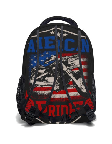 Mochila Escolar Giwawa Motocicletas Orgullo Americano 43.94x31.99cm