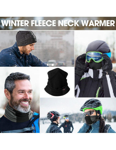 Calentador de Cuello AIWOLU Windproof Polar para Climas Fríos