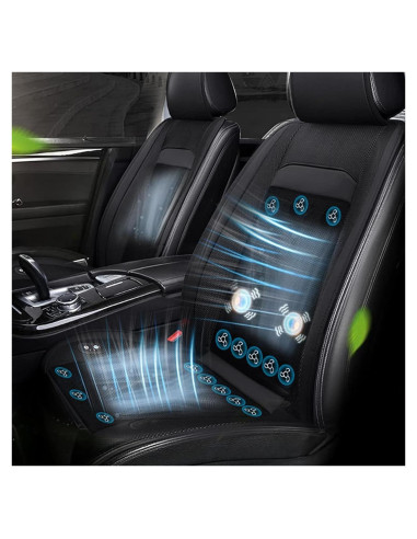 Funda de Asiento Enfriadora LGNORA 12V con Masaje Negro