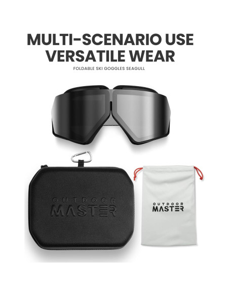 Gafas de Moto OutdoorMaster Seagull Plegables UV400 para Adultos Gafas de Moto OutdoorMaster Seagull Plegables UV400 para Adultos