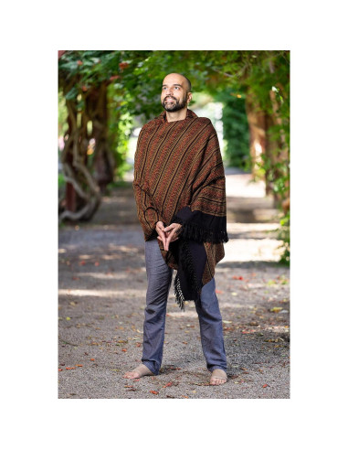 Chal de Meditación Om Shanti Crafts - Lana Vegana 203x102cm