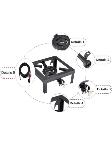 Cocina de Gas Portátil YADPUNG Un Solo Quemador 2.08kg Cocina de Gas Portátil YADPUNG Un Solo Quemador 2.08kg