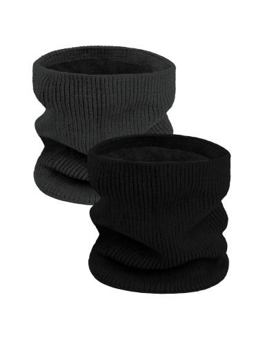Calentadores de Cuello Gaiters 2 Paquetes Forro Polar Unisex