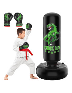 Bolsa de Boxeo Inflable JUOIFIP 168 cm para Niños con Guantes