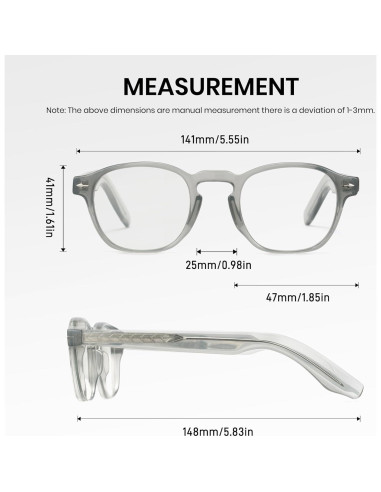 Gafas Fotoquímicas Cyxus UV 100% y Anti-Luz Azul Gris