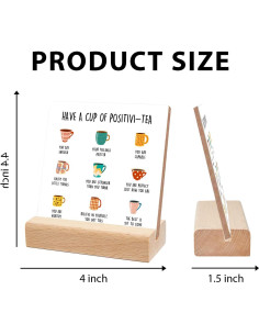 Cartel Inspirador de Madera Xendelow 10x10 cm para Oficina 2