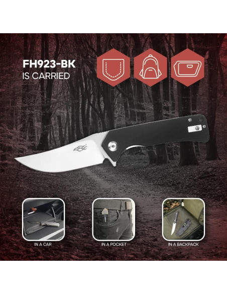 Cuchillo de bolsillo Firebird Ganzo FH923-BK acero D2 G10 negro Cuchillo de bolsillo Firebird Ganzo FH923-BK acero D2 G10 negro