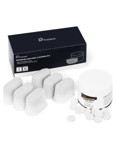 Tabletas de limpieza y filtros para espresso Breville (40 tabletas + 6 filtros)