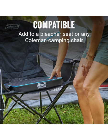 Silla Calentada Recargable Coleman OneSource - Almohadilla para Camping Silla Calentada Recargable Coleman OneSource - Almohadilla para Camping