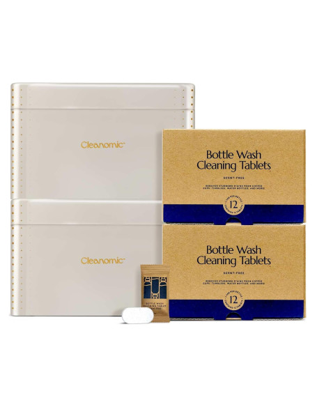 Tabletas de limpieza para botellas Cleanomic - Paquete de 4 Tabletas de limpieza para botellas Cleanomic - Paquete de 4