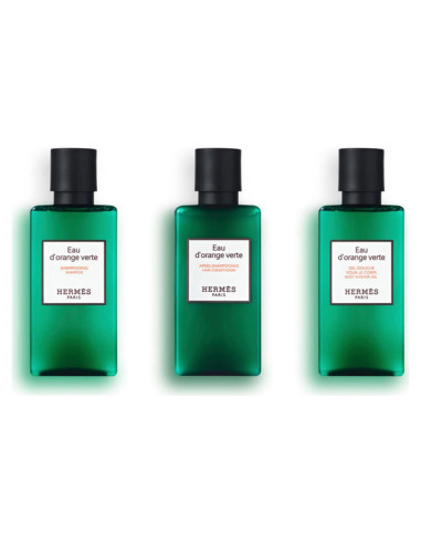 Set de Amenidades de Lujo Hermes Eau d'Orange Verte 3 Piezas 80ml
