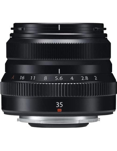 Lente Fujifilm XF 35mm F2 R WR Negro con Kit de Filtros
