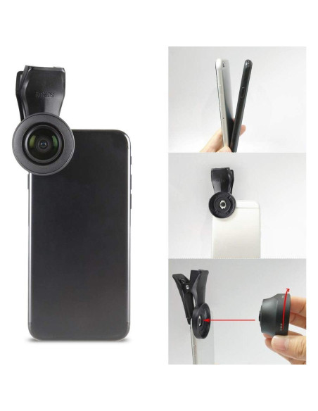 Lente Fisheye Macro SIRUI 170 para Móviles - Negro Lente Fisheye Macro SIRUI 170 para Móviles - Negro