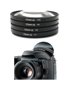 Kit de Filtros de Acercamiento 62mm Cardinal Camera +1, +2, +4, +10 Dioptrías 2