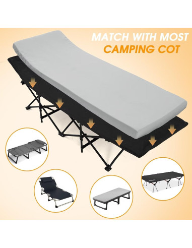 Colchón de Camping CYMULA 75x30 cm Espuma de Memoria Antideslizante