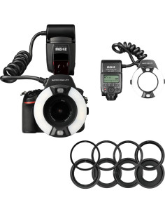 Flash de Anillo Macro MEKE MK-14EXT-N para Nikon 2