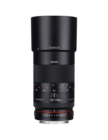 Lente Macro Rokinon 100mm f/2.8 para Fujifilm X - Kit Accesorios