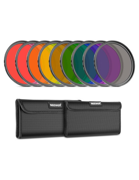 Kit de Filtros de Color 58mm Neewer - 9 Piezas con Fundas Kit de Filtros de Color 58mm Neewer - 9 Piezas con Fundas
