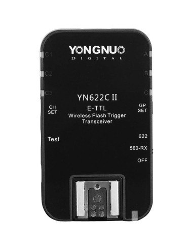 Disparador Inalámbrico YONGNUO YN622C II ETTL HSS 1/8000s para Canon