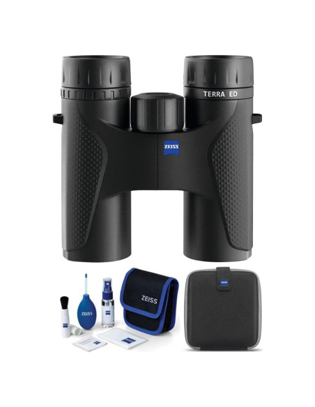 Binoculares Zeiss 8x32 Terra ED Negro con Kit de Limpieza Binoculares Zeiss 8x32 Terra ED Negro con Kit de Limpieza