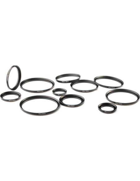 Juego de 11 Anillos de Paso de Metal K&F Concept 26-82mm Juego de 11 Anillos de Paso de Metal K&F Concept 26-82mm