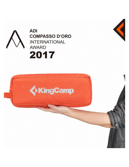 Cama Plegable Ultraligera KingCamp 190.5x63.5cm 120kg Naranja Cama Plegable Ultraligera KingCamp 190.5x63.5cm 120kg Naranja