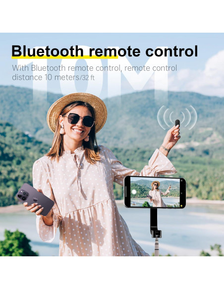 Trípode de Selfie Magnético TELESIN con Control Remoto Bluetooth 68.58 cm Trípode de Selfie Magnético TELESIN con Control Remoto Bluetooth 68.58 cm