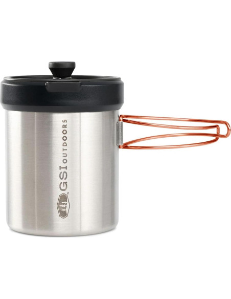 Taza de Prensa GSI Outdoors Glacier 650 ml Acero Inoxidable Taza de Prensa GSI Outdoors Glacier 650 ml Acero Inoxidable