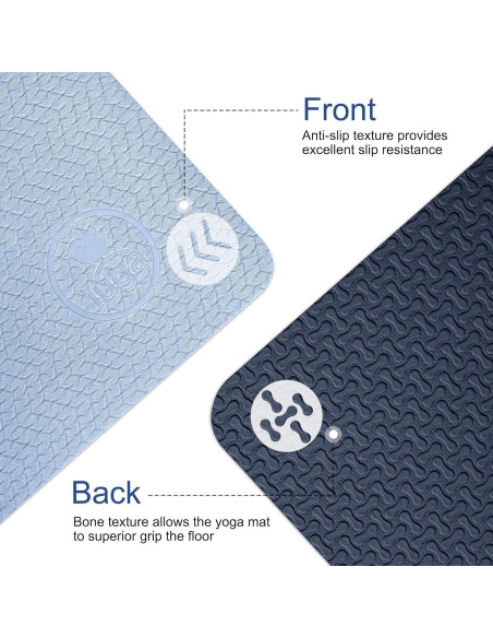 Esterilla de Yoga IUGA Antideslizante 182.88x60.96cm Gris Esterilla de Yoga IUGA Antideslizante 182.88x60.96cm Gris