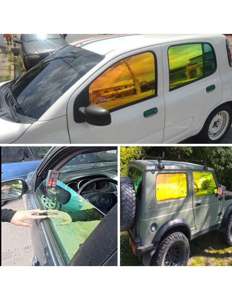 Película Tintado Ventanas Automóviles XhuangTech Verde Dorado 1.38x3m Película Tintado Ventanas Automóviles XhuangTech Verde Dorado 1.38x3m