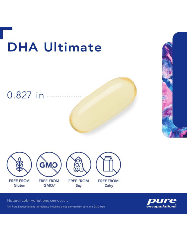 Suplemento Omega-3 DHA Ultimate Pure Encapsulations 120 Cápsulas