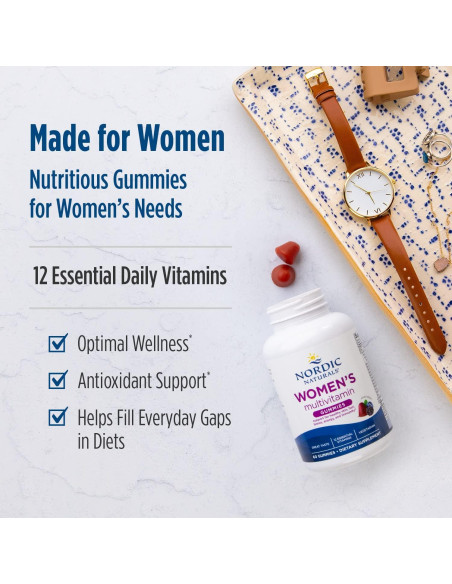 Gomitas Multivitamínicas para Mujeres Nordic Naturals 60 Unidades Gomitas Multivitamínicas para Mujeres Nordic Naturals 60 Unidades
