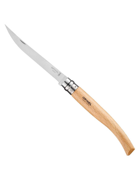 Cuchillo de Filete Plegable Opinel Effilé No. 12 Madera de Haya Cuchillo de Filete Plegable Opinel Effilé No. 12 Madera de Haya