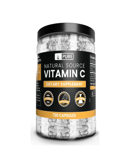 Vitamina C Pura 730 Cápsulas Ingredientes Originales Vitamina C Pura 730 Cápsulas Ingredientes Originales