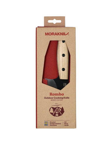 Cuchillo Morakniv Rombo de Acero Inoxidable con Funda de Cuero