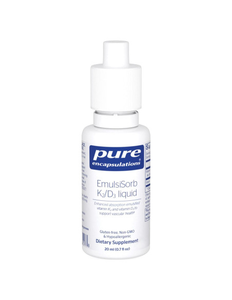 EmulsiSorb K2/D3 Líquido Pure Encapsulations 20 ml EmulsiSorb K2/D3 Líquido Pure Encapsulations 20 ml