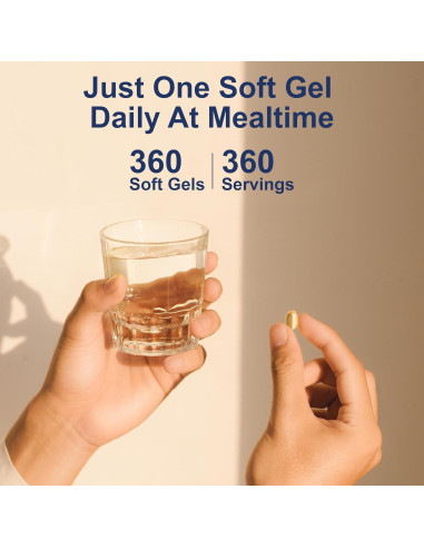 Carlson Vitamina D3 4000 UI 100 mcg Suplemento Inmunológico 360 Cápsulas