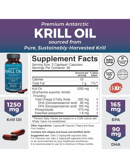 Viva Naturals Aceite de Krill 1250 mg + Saúco, Vitamina C y Zinc Viva Naturals Aceite de Krill 1250 mg + Saúco, Vitamina C y Zinc