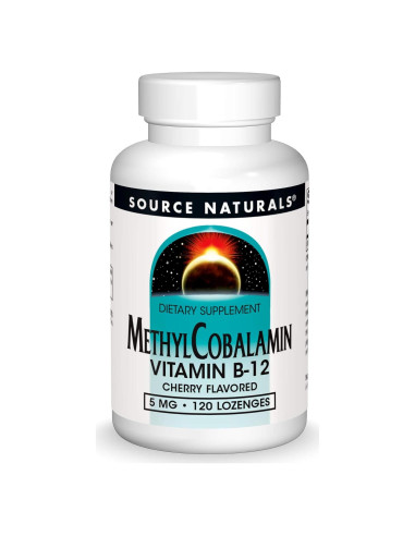 Vitamina B-12 Methylcobalamin Source Naturals 5mg 120 Pastillas