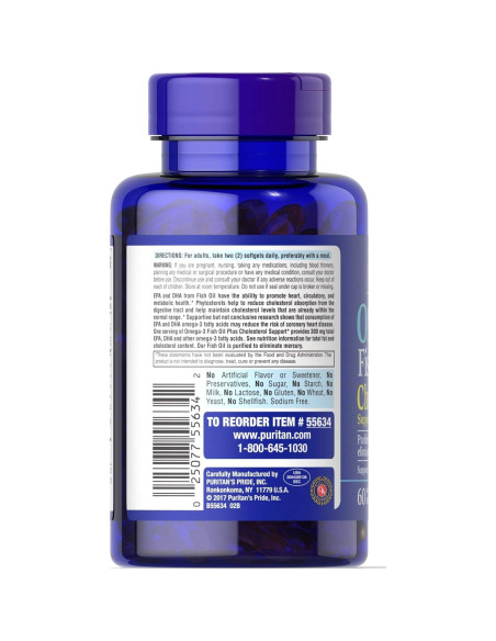 Aceite de Pescado Omega-3 Puritan's Pride 120g - Salud Cardiaca Aceite de Pescado Omega-3 Puritan's Pride 120g - Salud Cardiaca
