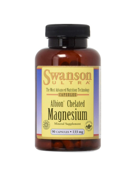 Albion Magnesio Quelado Swanson 133 mg 90 Cápsulas Albion Magnesio Quelado Swanson 133 mg 90 Cápsulas