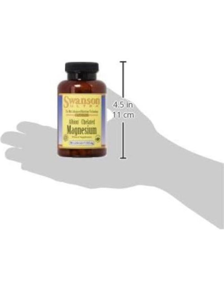 Albion Magnesio Quelado Swanson 133 mg 90 Cápsulas Albion Magnesio Quelado Swanson 133 mg 90 Cápsulas