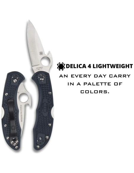Cuchillo Plegable Spyderco Delica 4 Ligero 18.1 cm Acero VG-10 Cuchillo Plegable Spyderco Delica 4 Ligero 18.1 cm Acero VG-10